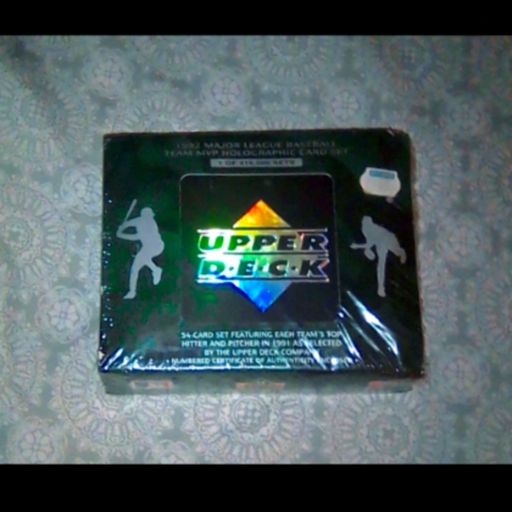 Vintage 1992 MLB Team MVP Holographic Card Set NIB
